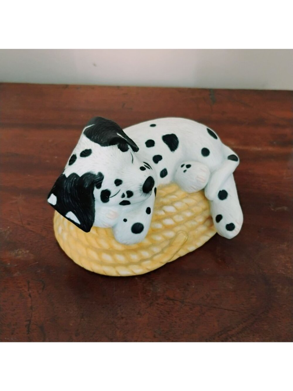 Vintage 1994 Princeton Gallery Dog Tired Dalmatian Puppy Porcelain Figurine - Picture 8 of 9